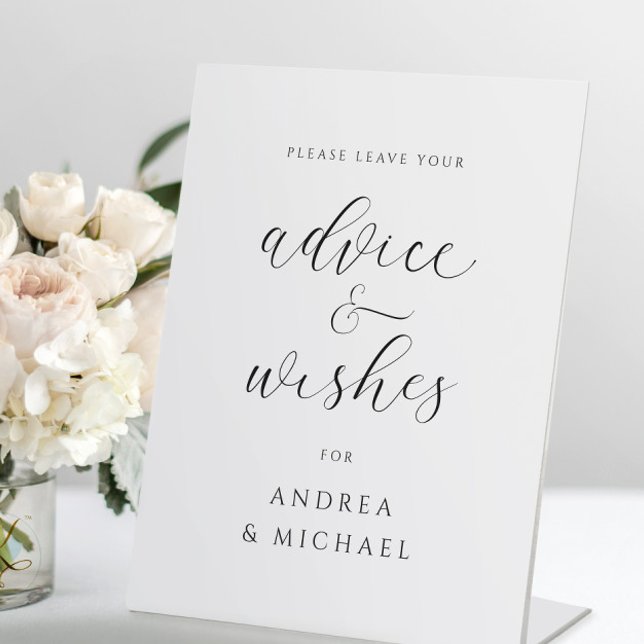 Advice Sign for Elegant Wedding (Creator Uploaded)