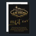 Advice to Bet On Las Vegas Theme Advice & Wishes  Cards<br><div class="desc">Las Vegas Theme Wedding or Bridal Shower Advice & Well Wishes Card features a Personalized Name Welcome to Fabulous Las Vegas Sign in Black and Gold with fun and unique "Advice We Can Bet On" wording and space for marriage advice, well wishes, and travel advice for the newlywed couple. This...</div>