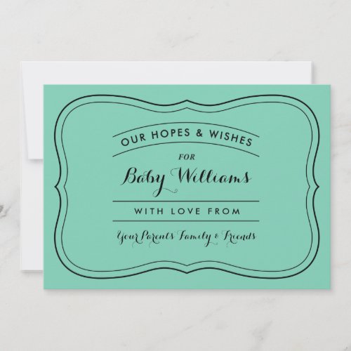 Advice  Wishes for Baby Cards for Custom Colors