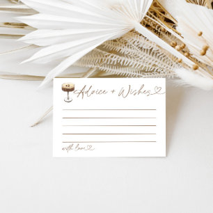 Advice & Wishes Shower Game Espresso Martini Enclosure Card