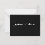 Advice &amp; Wishes Wedding Cards at Zazzle