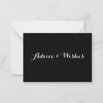 Advice & Wishes Wedding Cards by Evented at Zazzle