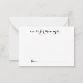 Advice & Wishes Wedding Cards (Back)