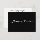 Advice & Wishes Wedding Cards (Front/Back)