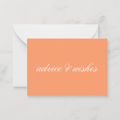 Advice  Wishes Wedding Cards