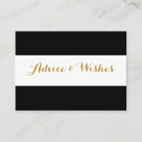 Advice & Wishes Wedding Cards