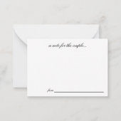 Advice & Wishes Wedding Cards (Back)
