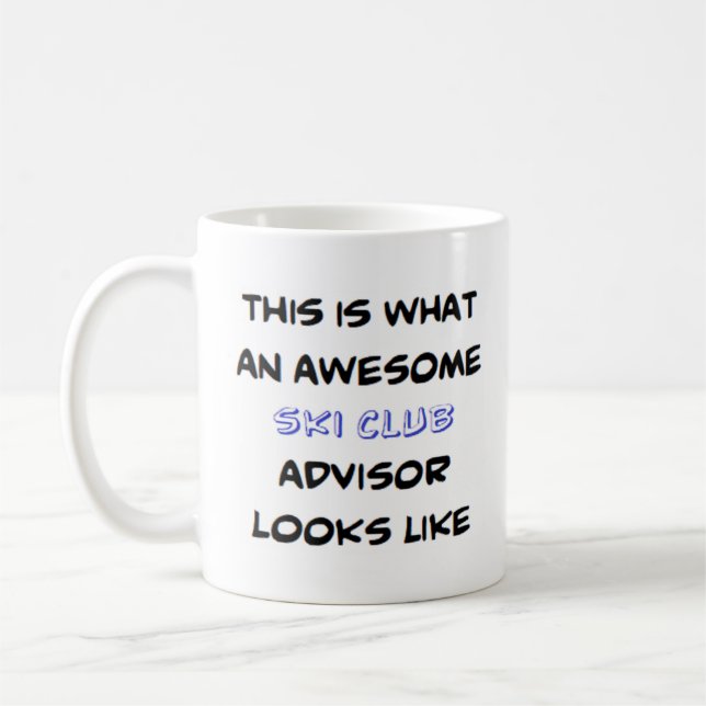 advisor ski club, awesome coffee mug (Left)
