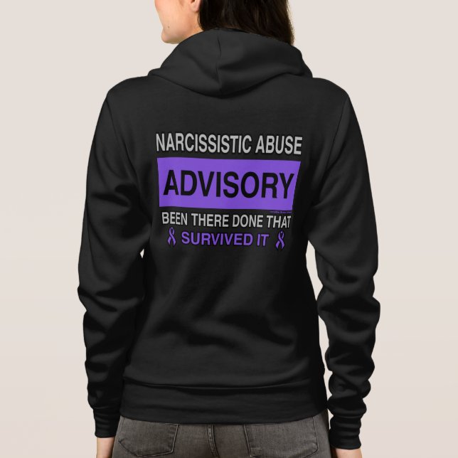 ADVISORY...Narcissistic Abuse Hoodie (Back)