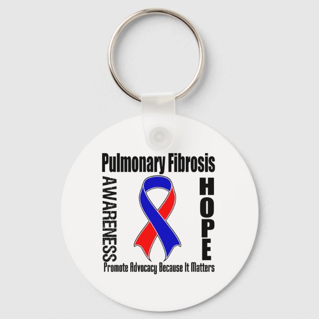 Advocacy Matters Pulmonary Fibrosis Keychain (Front)
