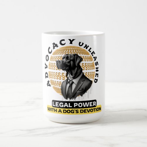 Advocacy Unleashed Legal Power  Dogs Devotion Coffee Mug