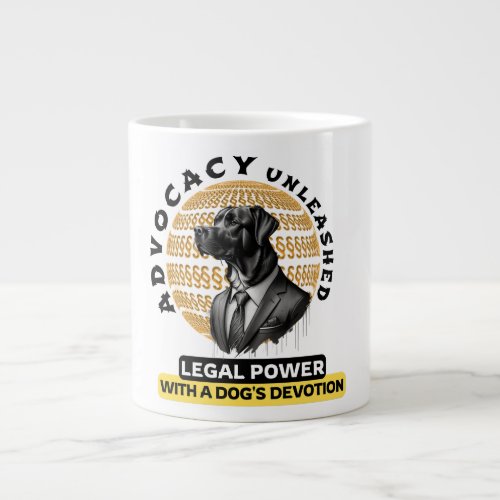 Advocacy Unleashed Legal Power  Dogs Devotion Giant Coffee Mug