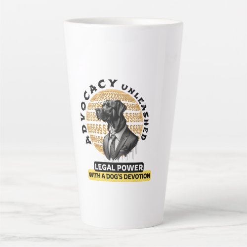 Advocacy Unleashed Legal Power  Dogs Devotion Latte Mug