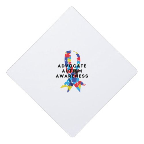 Advocate Autism awareness Graduation Cap Topper