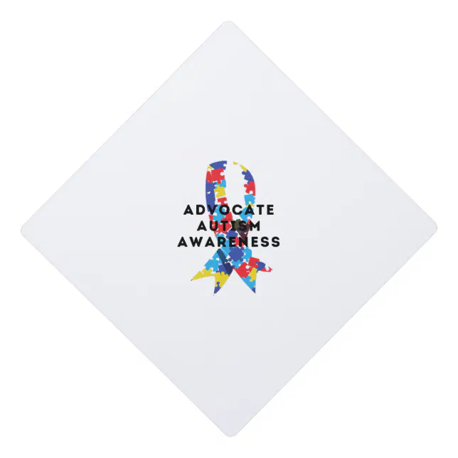 Graduation Cap Design Autism Advocate Autism awareness Graduation Cap Topper | Zazzle