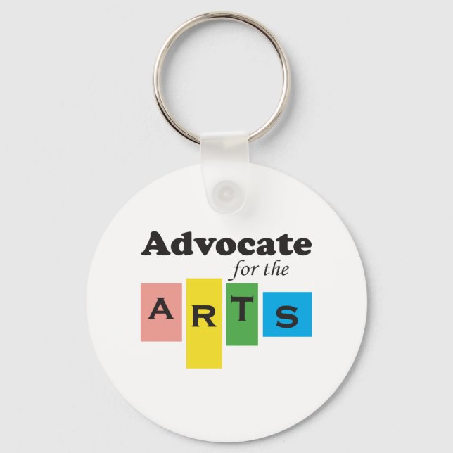 Advocate for the Arts Keychain (Front)