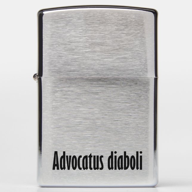 advocatus diaboli zippo lighter (Front)