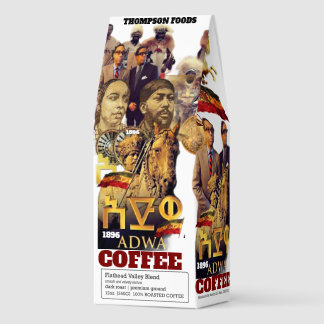 ADWA 1896  Coffee, 12oz Bag, Dark Roast, Flath Roasted Coffee