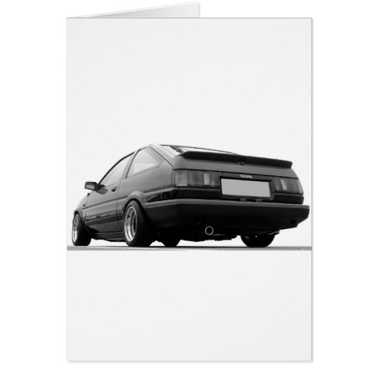 AE86 Black & White Cards (Front)