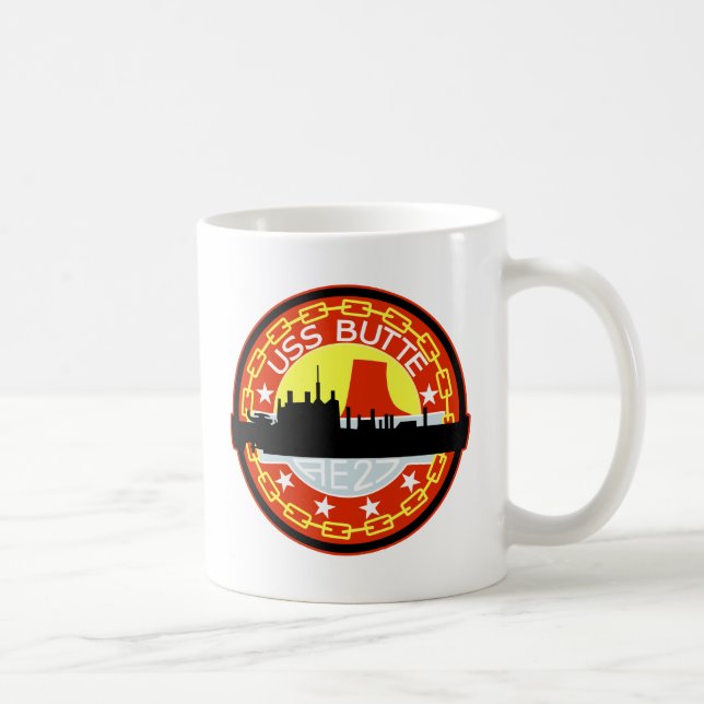 AE-27 USS Butte Ammunition Ship Military Patch Coffee Mug (Right)