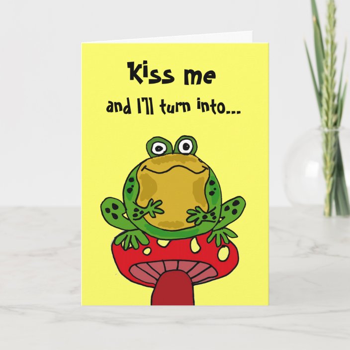 Ae Funny Frog Birthday Card Zazzle Com