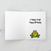 AE- Funny Frog Birthday Card | Zazzle