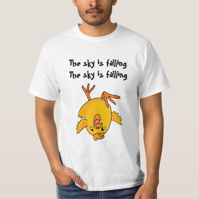 AE- Funny The sky is falling chicken shirt (Front)