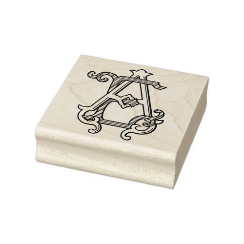 AE Monogram EA Monogram Rubber Ink Stamp