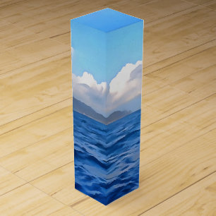 Aegean Blue Marmaris Turquoise Coast Painting Wine Box