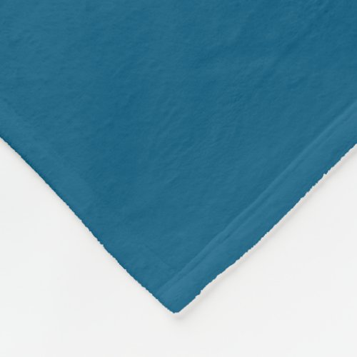 Aegean Sea Blue Solid Color Print Fleece Blanket
