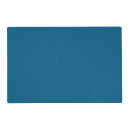 Aegean Sea Blue Solid Color Print Placemat