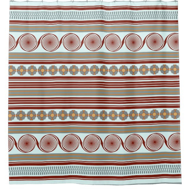 Aegean Sea Shower Curtain (Front)