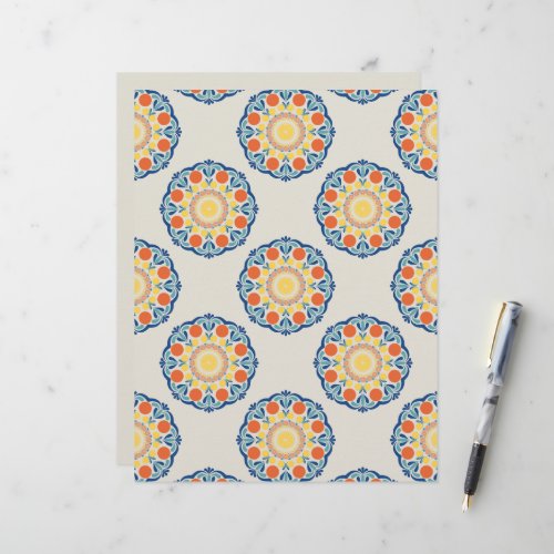 Aegean Summer Oranges And Lemons Polka Dots