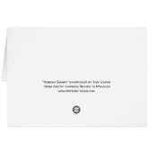 Aegean Sunset watercolor card (Back Horizontal)