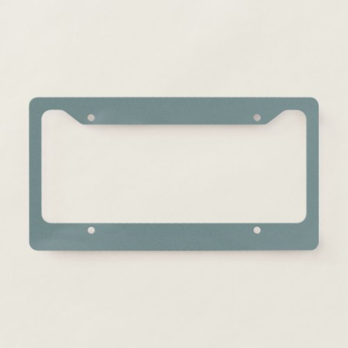 Aegean Teal Solid Color License Plate Frame