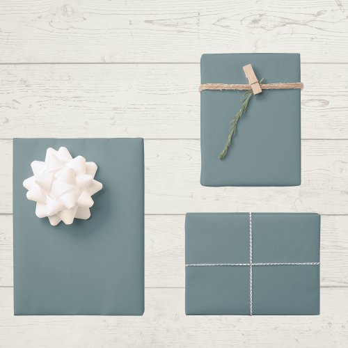 Aegean Teal Solid Color  Wrapping Paper Sheets