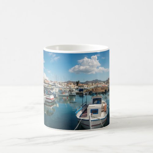 Aegina island port coffee mug