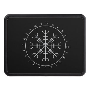 Aegishjalmr Runes Trailer Hitch Cover