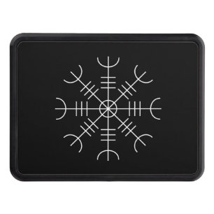 Aegishjalmr White Trailer Hitch Cover