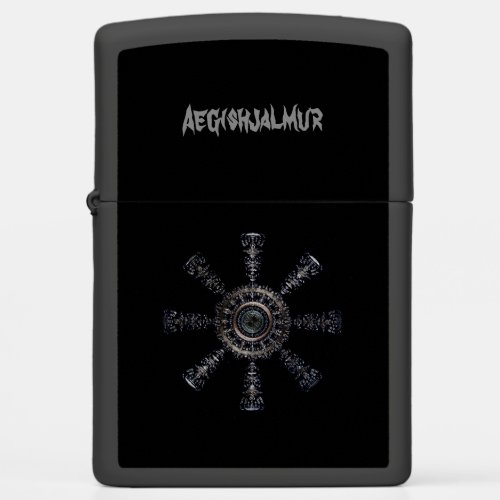 Aegishjalmur  Ancestral and Spiritual Rune Zippo Lighter