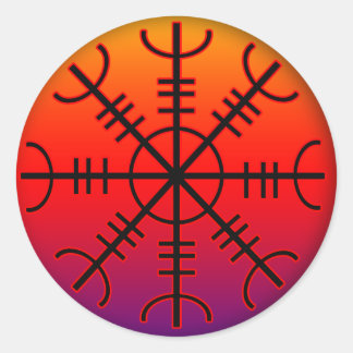 aegishjalmur classic round sticker