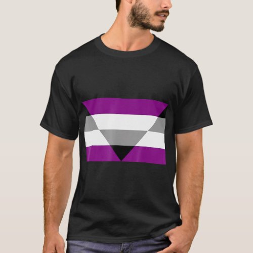Aegosexual Ace Pride Tshrit for Gray Asexual T_Shirt