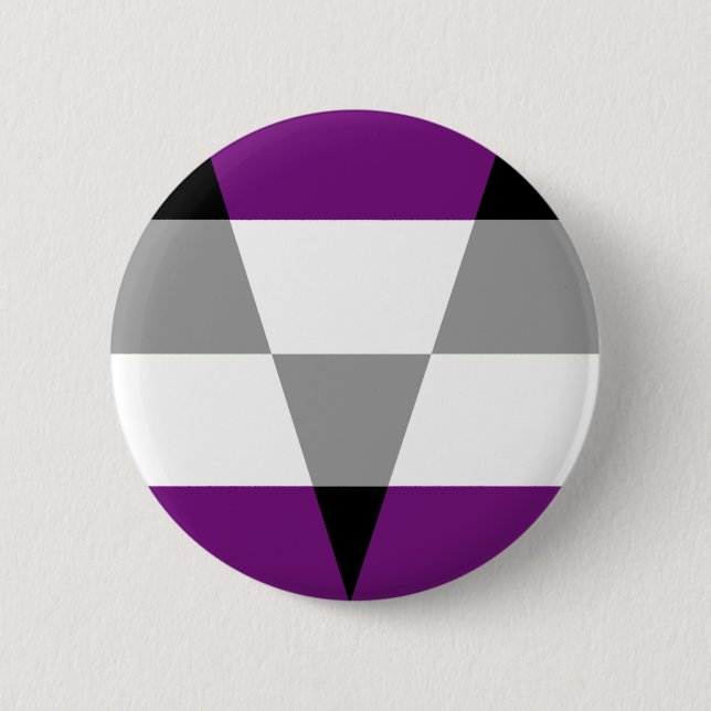 Aegosexual pride button (Front)