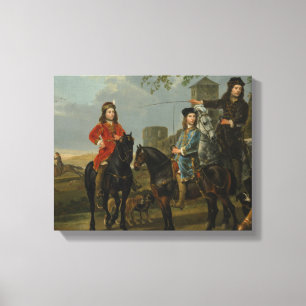 Aelbert Cuyp - Equestrian Portrait of Cornelis and Canvas Print