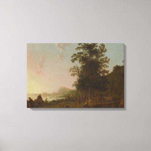 Aelbert Cuyp _Landscape with the Flight into Egypt Canvas Print