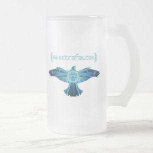 AElectrofalcon Logo Frosted Glass Beer Mug