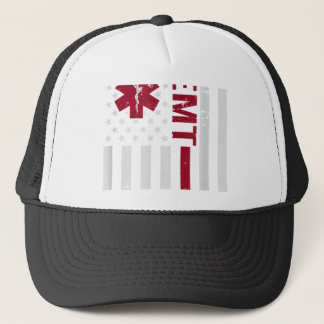 AEMT Advanced Emergency Medical Technician USA Trucker Hat