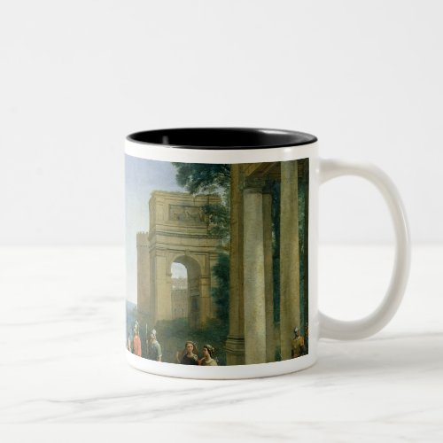 Aeneas and Dido in Carthage 1675 Two_Tone Coffee Mug
