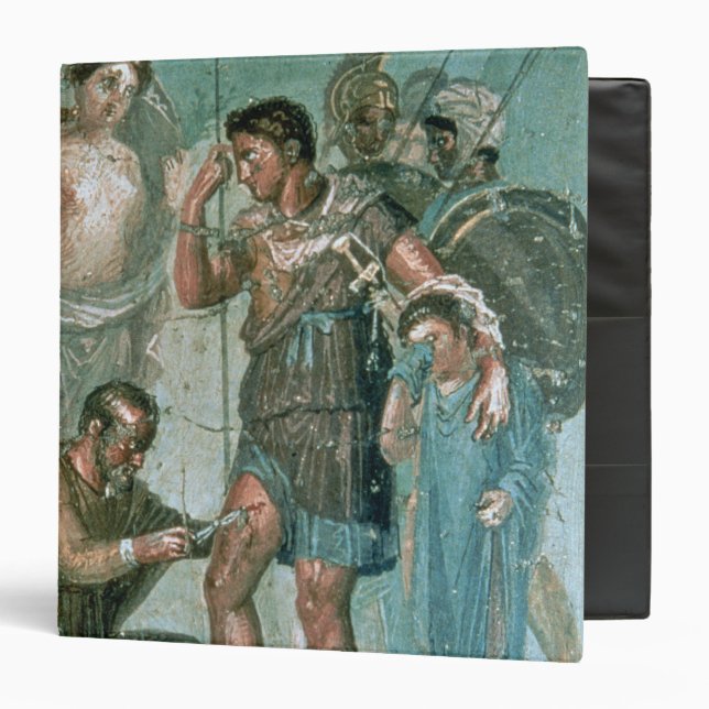 Aeneas injured, from Pompeii 3 Ring Binder (Front/Inside)