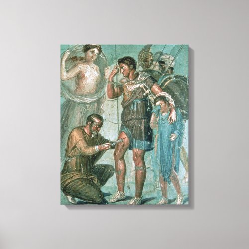 Aeneas injured from Pompeii Canvas Print